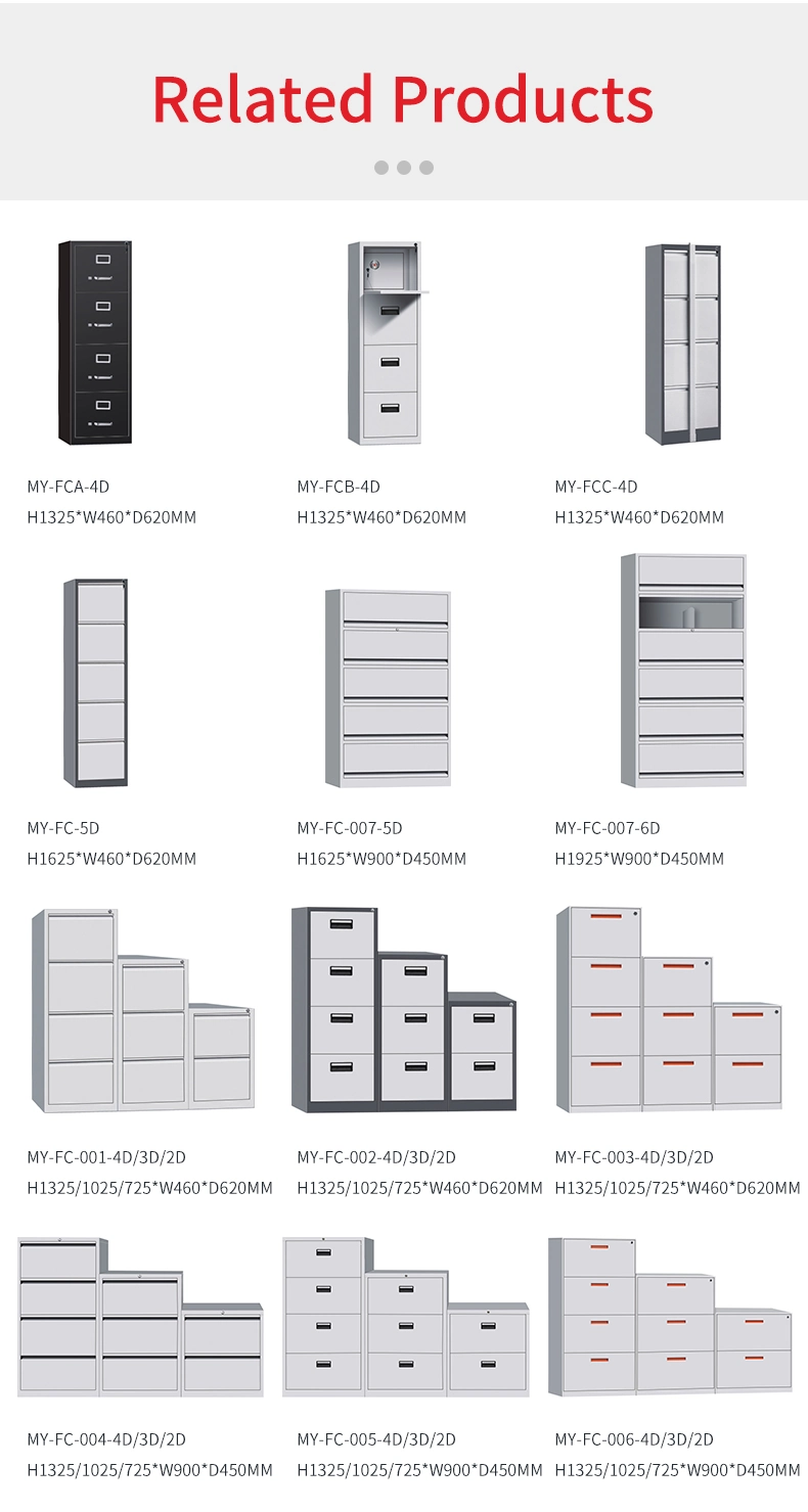 Cheap Furniture Metal Filing Storage Cabinet Steel Vertical Office File Safety Lock Folder Cabinet