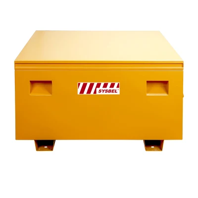 Мобильный безопасный ящик для хранения производственных инструментов, промышленного использования, желтый